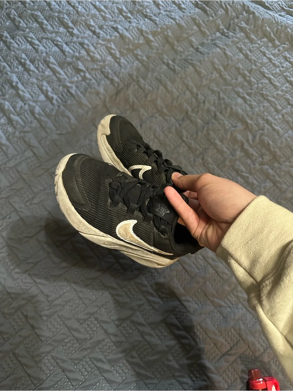 Nike Black Sneakers with White Swoosh